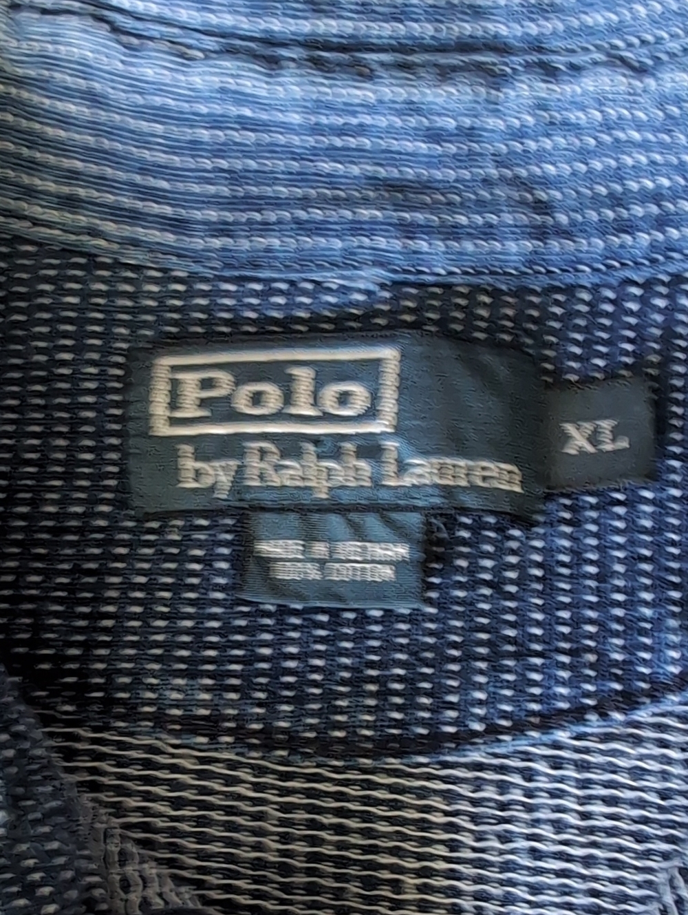 Polo by Ralph Lauren Blue Old School Polo Shirt Xl - Picture 2 of 5